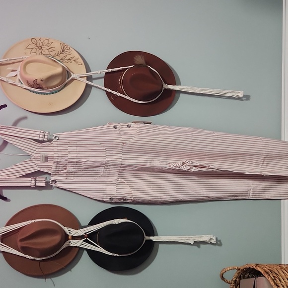 Brixton Costa Stripe Cotton Overalls brand new with tags - Picture 4 of 5